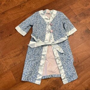 American girl kimono for girl youth sz extra small blue white sash